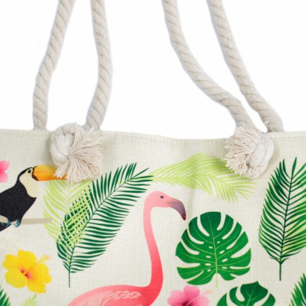 Rope Handle Bag - Flamingo & More - Image 5