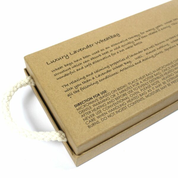 Luxury Lavender Wheat Bag in Gift Box - Lavender Comforts - Image 2
