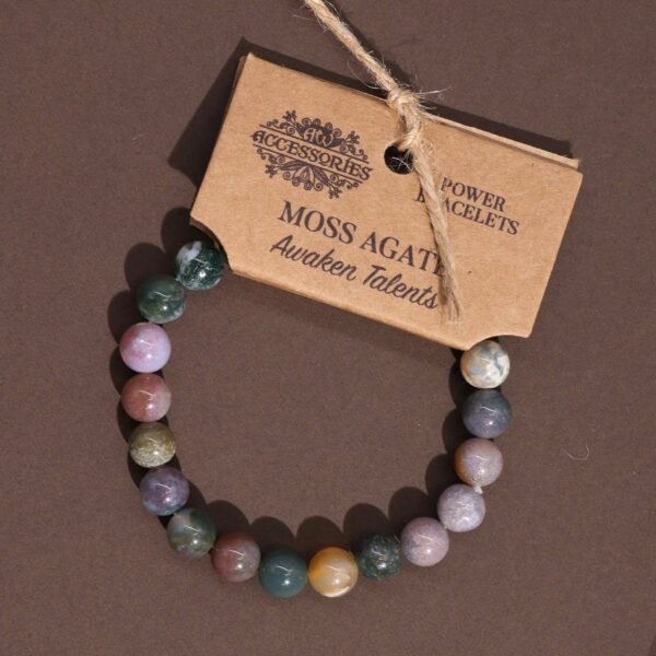 Power Bracelet - Moss Agate - Image 6