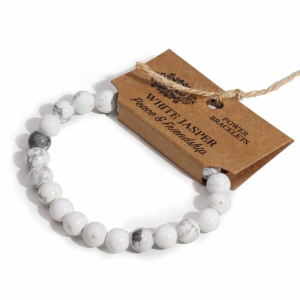 Power Bracelet - White Jasper - Image 5