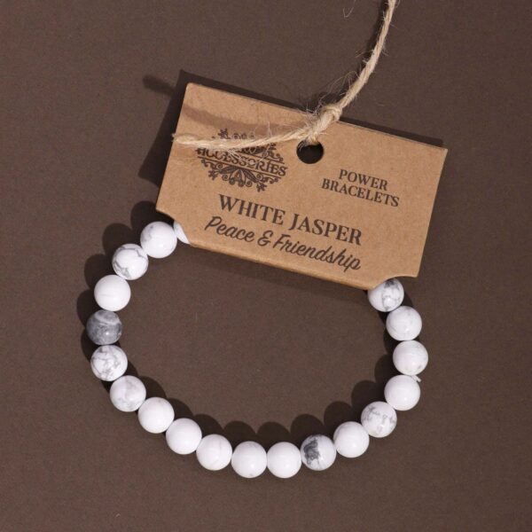 Power Bracelet - White Jasper - Image 6