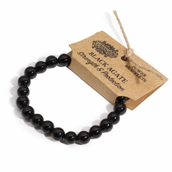 Power Bracelet - Black Agate - Image 5