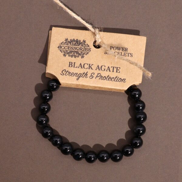 Power Bracelet - Black Agate - Image 6