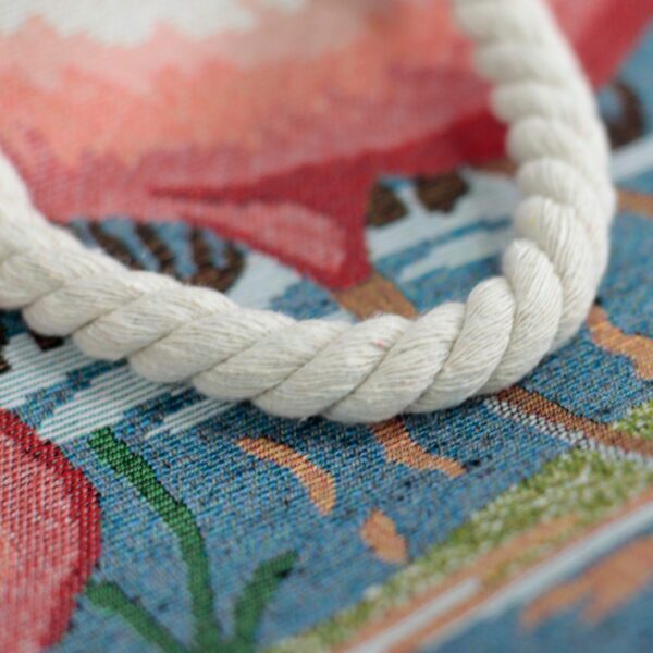 Rope Handle Bag - Pink Flamingo - Image 5