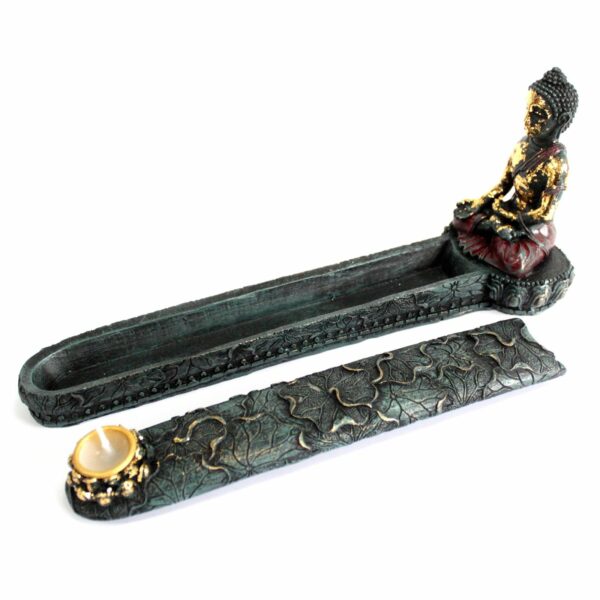 Antique Buddha - Incense Burner & Box - Image 2
