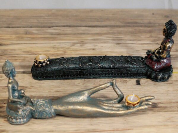 Antique Buddha - Incense Burner & Box - Image 3