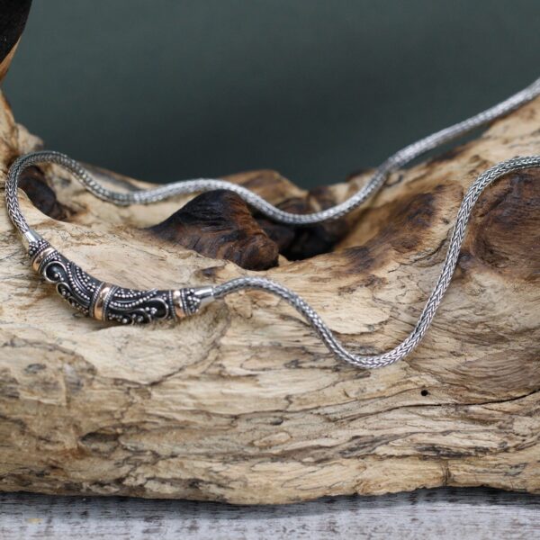 Silver & Gold Necklace - Tribal - Image 5