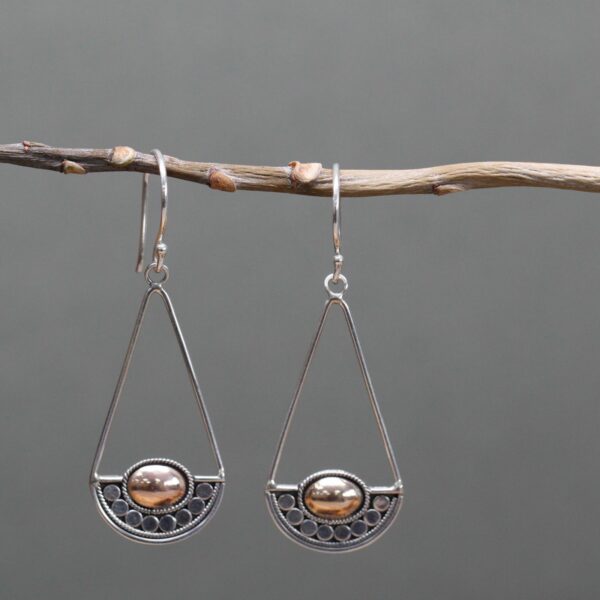 Silver & Gold Earring - Luna Balance - Image 5