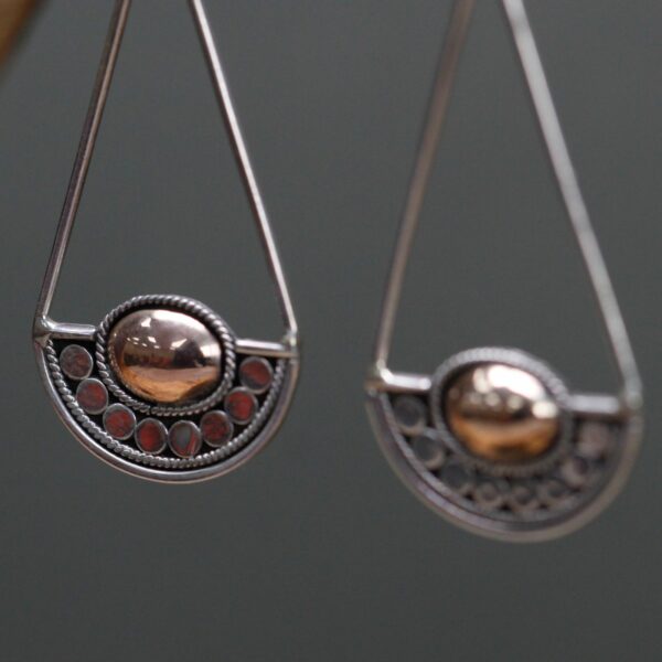 Silver & Gold Earring - Luna Balance - Image 6