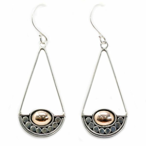 Silver & Gold Earring - Luna Balance - Image 10