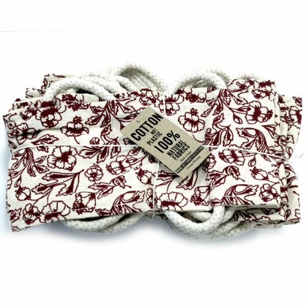 Cotton Wheat Bag with Rope Handles - Floral Patterns - Image 3