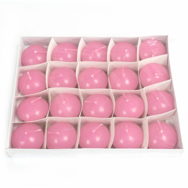 Small Floating Candle - Pink - Image 2