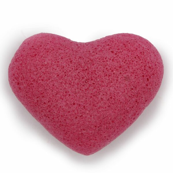 Konjac Heart Sponge - Rose - Image 10