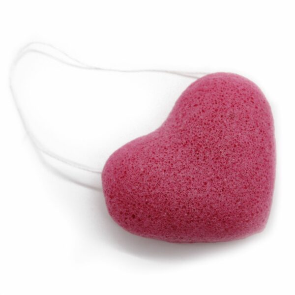 Konjac Heart Sponge - Rose - Image 12