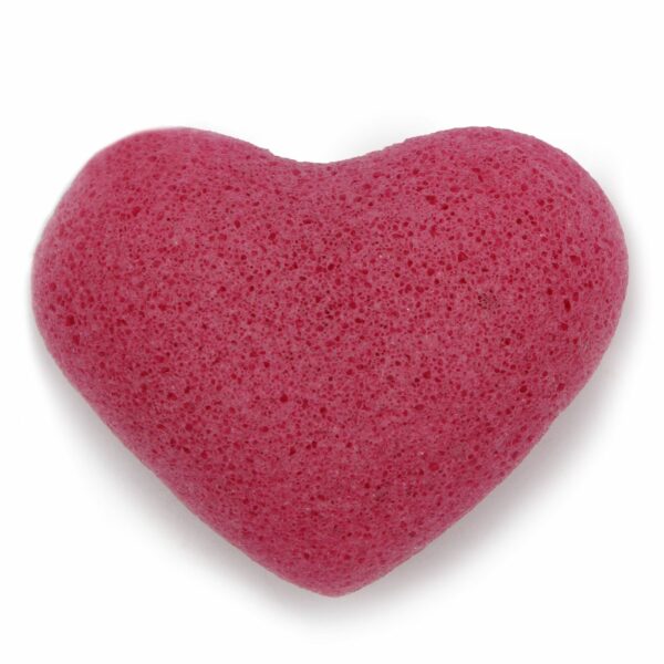 Konjac Heart Sponge - Rose - Image 13