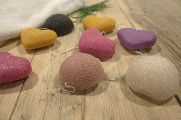 Konjac Heart Sponge - Lavender - Image 3