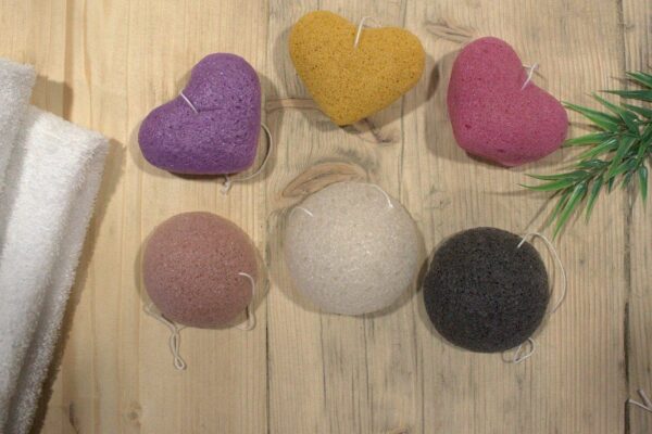 Konjac Heart Sponge - Lavender - Image 4