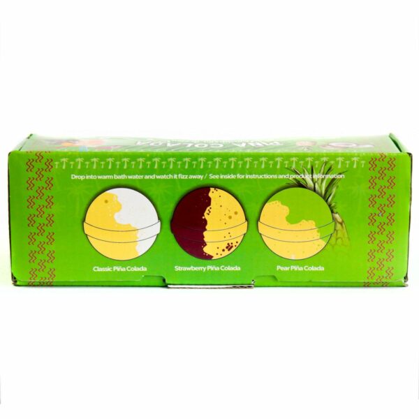 Set of Three Piña Colada Bath Bombs - Image 5