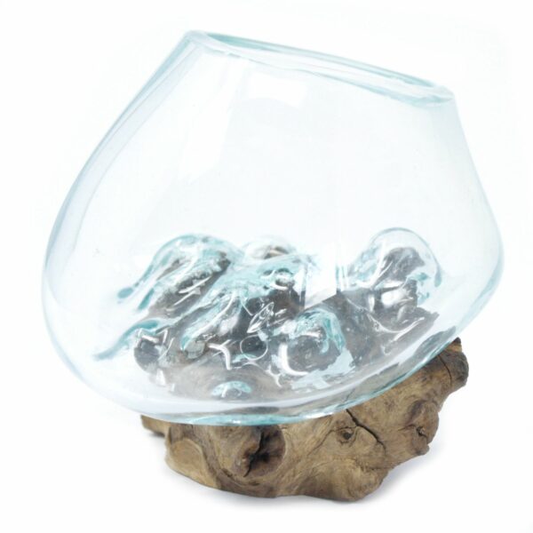 Molten Glass on Wood - Small Bowl - Image 3
