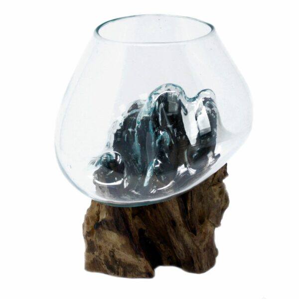 Molten Glass on Wood - Large Bowl - Image 2