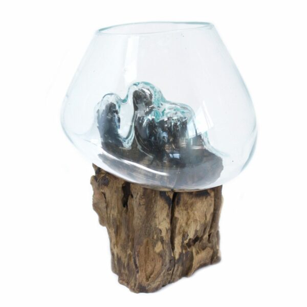 Molten Glass on Wood - Large Bowl - Image 3