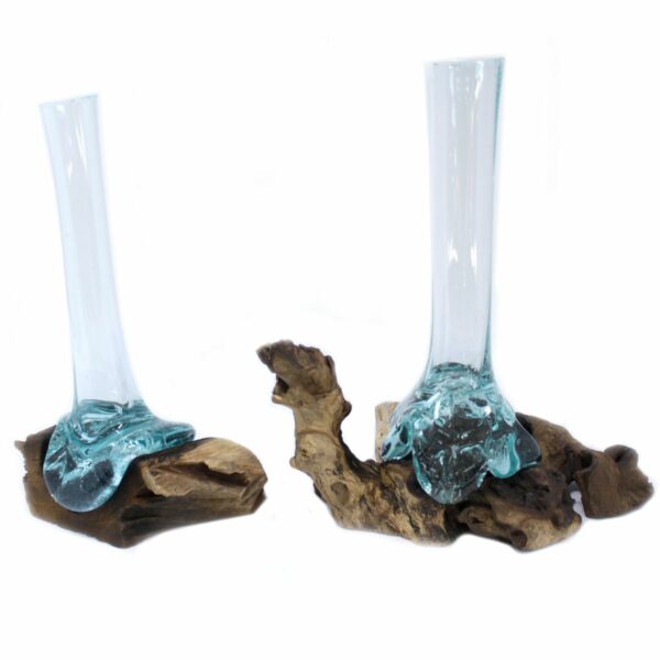 Molten Glass on Wood - Vase - Image 2
