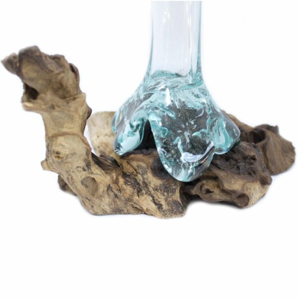 Molten Glass on Wood - Vase - Image 3