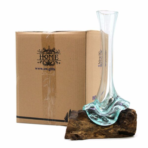 Molten Glass on Wood - Vase - Image 5