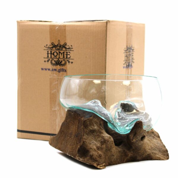 Molten Glass on Wood - Open Lrg Bowl - Image 4