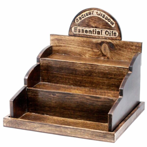 Essential/Fragrance Oil Mango Wood Stand - Image 2