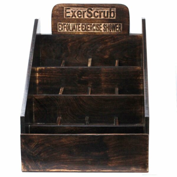 Exoscrub Soap Display Stand - Mango Wood - Image 2
