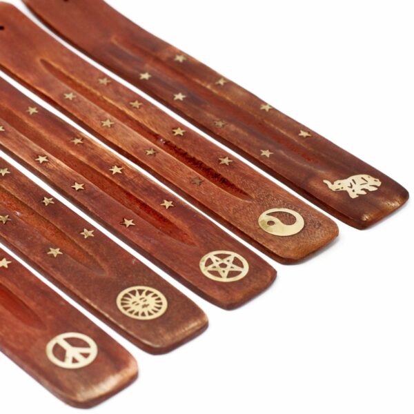 Brass Inlaid Ashcatcher - Mango Wood - Image 5