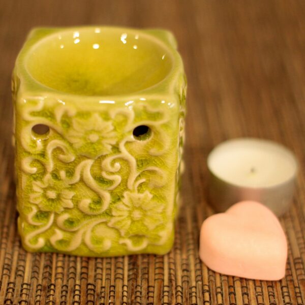 Classic Small Square Floral Oil Burners (aast) - Image 3