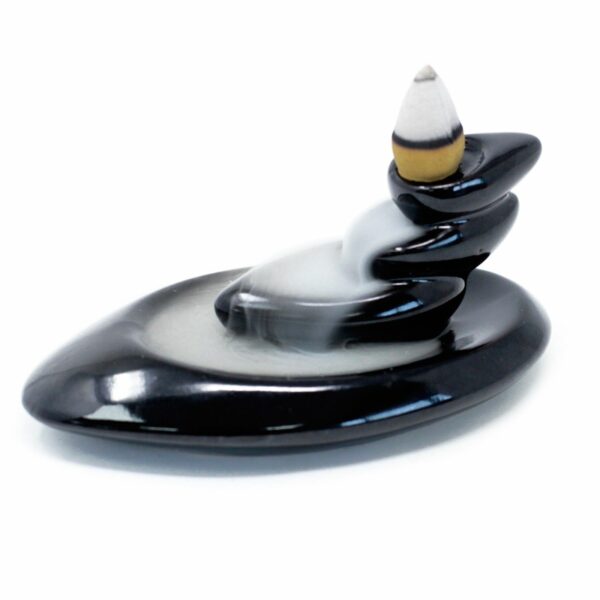 Back Flow Incense Burner - Small Pebbles - Image 2