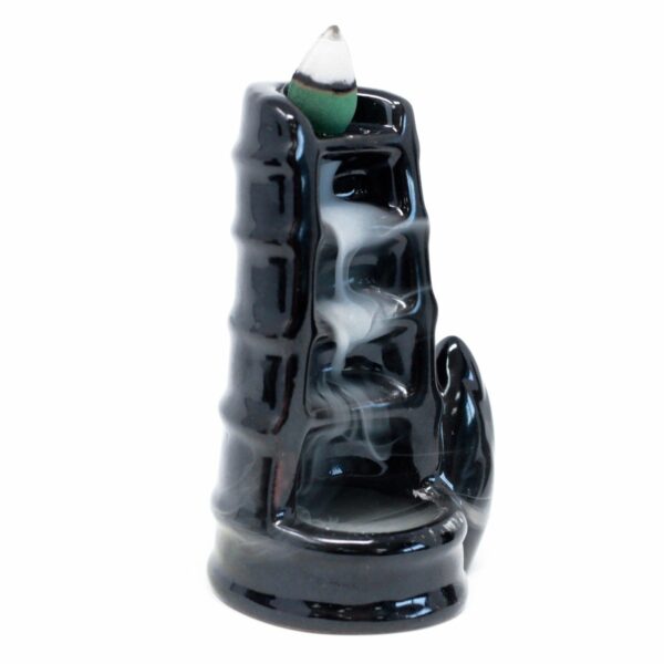 Back Flow Incense Burner - Split Bamboo Fountain - Image 2