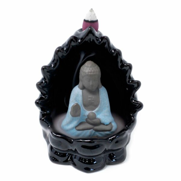 Back Flow Incense Burner - Buddha & Lights - Image 2