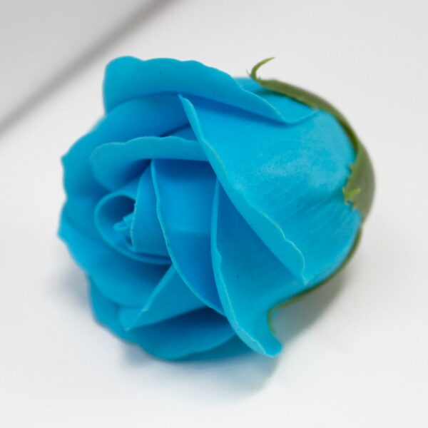Craft Soap Flowers - Med Rose - Sky Blue - Image 3