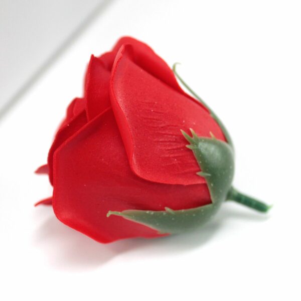 Craft Soap Flowers - Med Rose - Red - Image 2