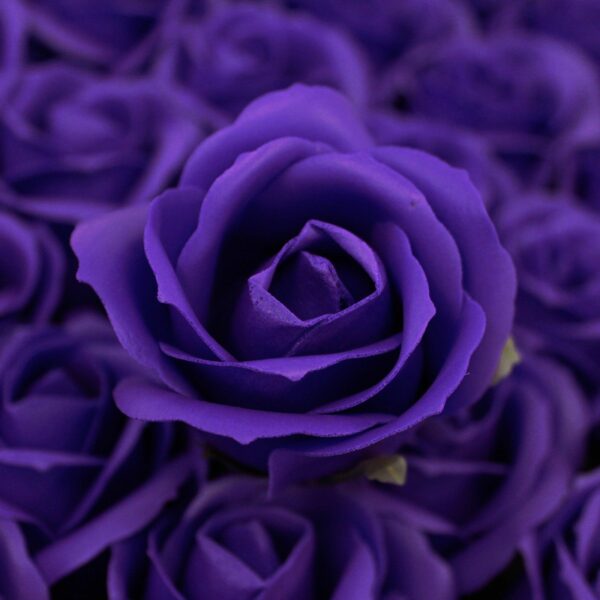 Craft Soap Flowers - Med Rose - Violet - Image 2