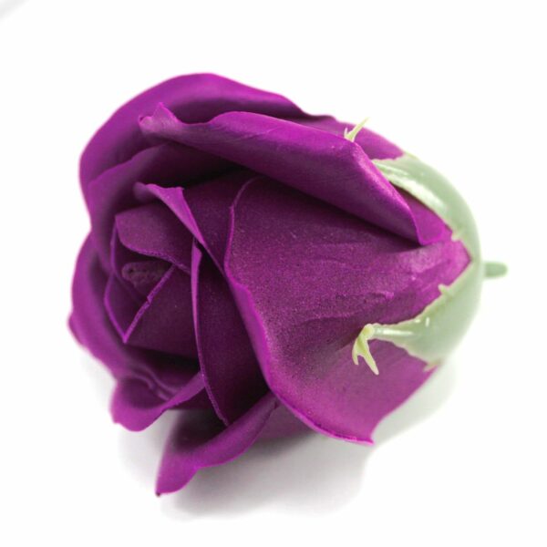 Craft Soap Flowers - Med Rose - Deep Violet - Image 2