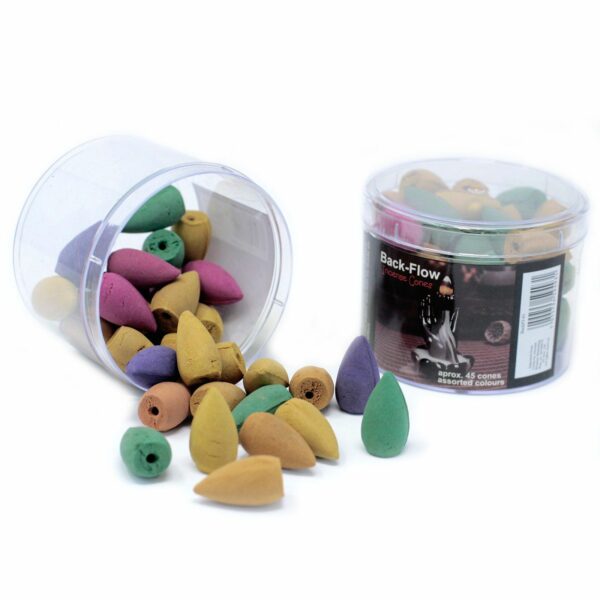 Tub of Assorted Back Flow Incense Cones (aprox 45) - Image 2