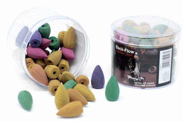 Tub of Assorted Back Flow Incense Cones (aprox 45) - Image 3