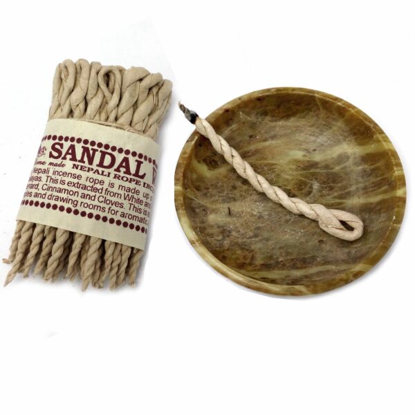 Pure Herbs Sandalwood & Spice Rope Incense - Image 3