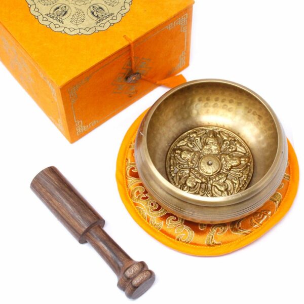 Five Buddha Singing Bowl Set 10cm (min 400gm) - Image 8