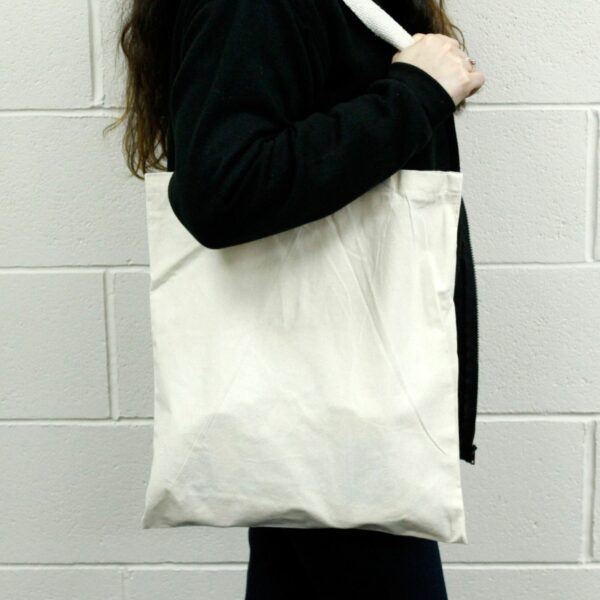 Lrg Natural 6oz Cotton Bag 38x42cm - Image 4