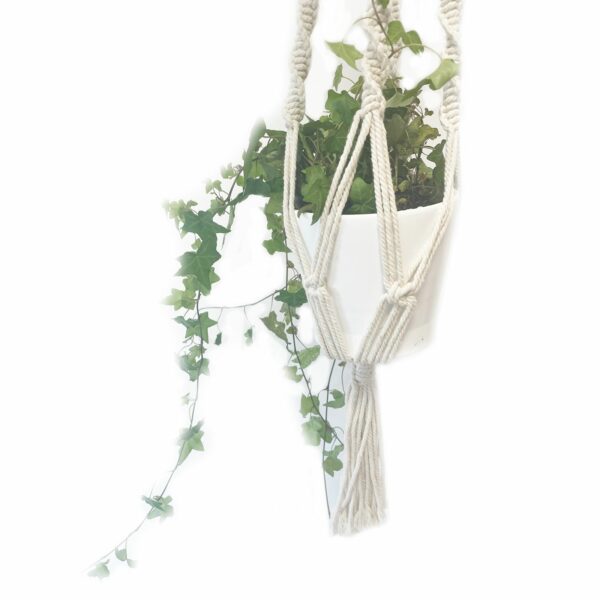 Macrame Pot Holder - Large Pot Holder - Extra Long - Image 5