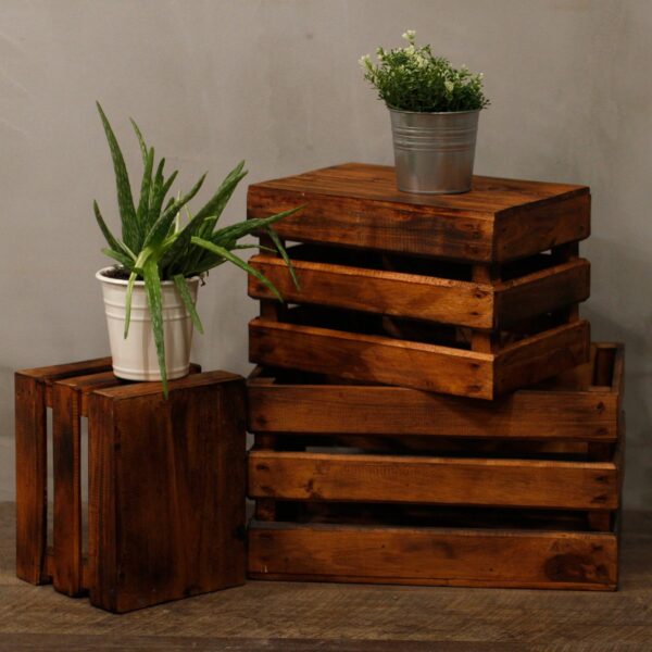 Fruit Box set of 3 - Brown - Image 3