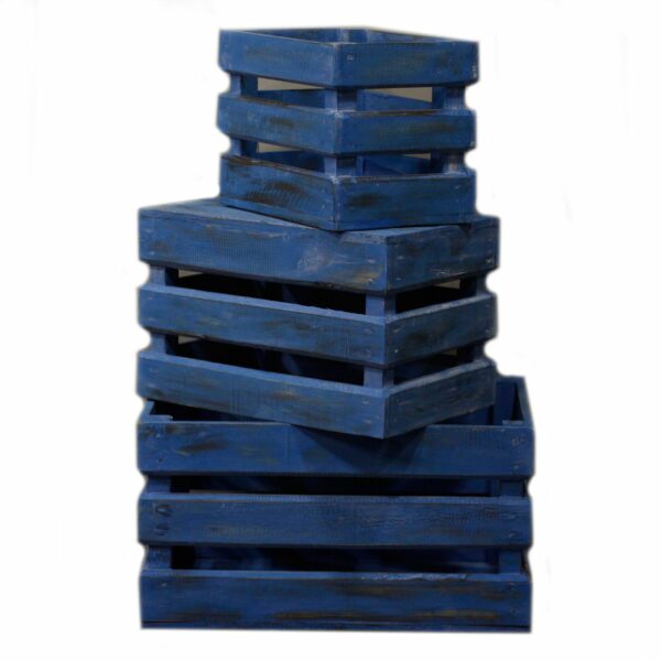 Fruit Box set of 3 - Bluewash - Image 3