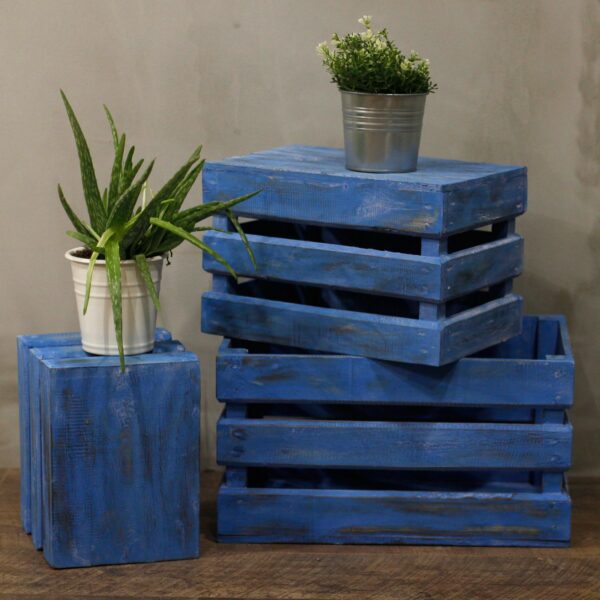 Fruit Box set of 3 - Bluewash - Image 4
