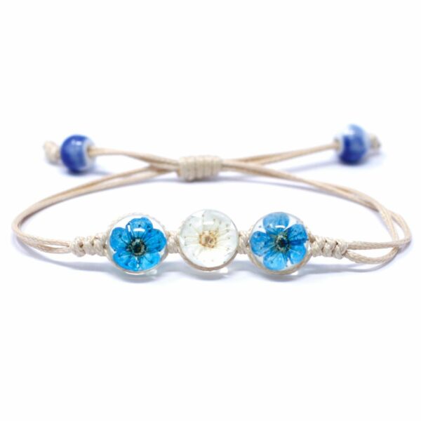 Pressed Flowers - Tri-Flower Braclet - Image 3